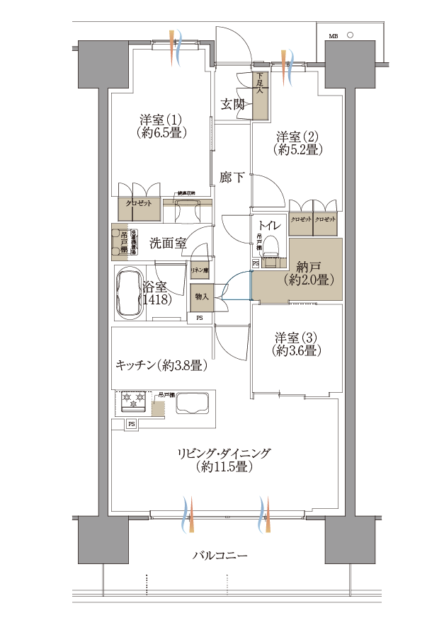 Eタイプ(セレクト2)間取り図