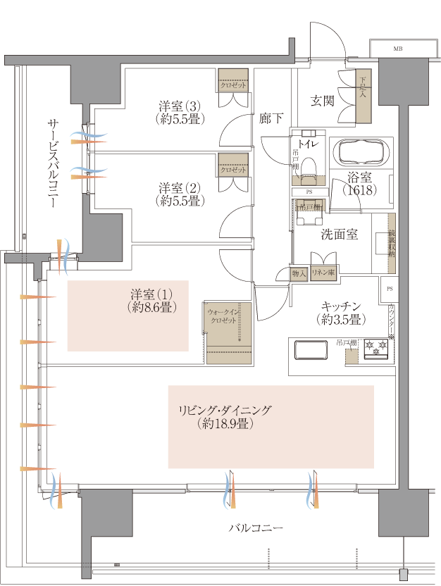 Aタイプ間取り図